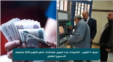 صرف 1 أكتوبر.. التأمينات تبدأ تحويل معاشات شهر أكتوبر 2025 منتصف الأسبوع المقبل